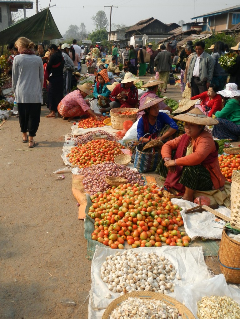 Markets in Kalawy, Myanmar